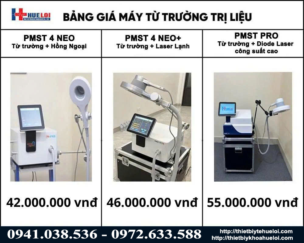 Bảng gi&aacute; m&aacute;y từ trường si&ecirc;u dẫn Hu&ecirc; Lợi