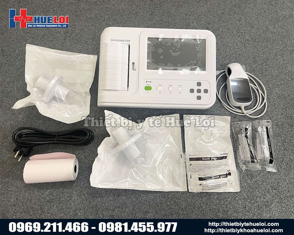 Máy đo chức năng hô hấp để bàn giá rẻ CONTEC SP100