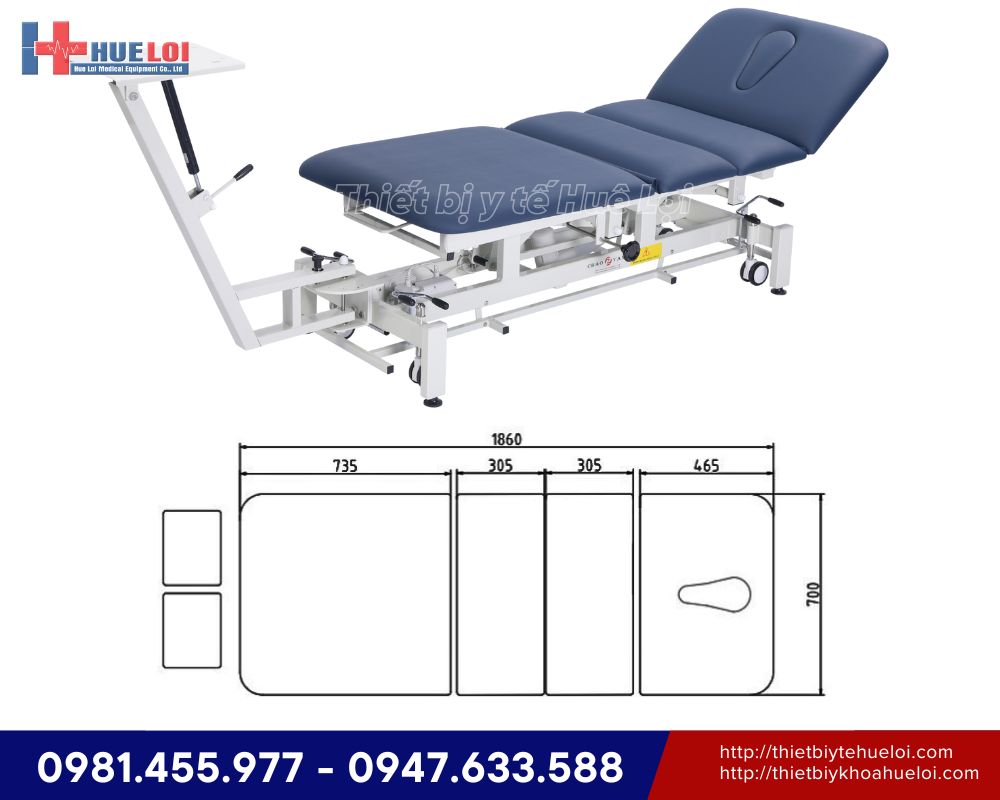 giường kéo giãn cột sống lưng cổ CY-C101F