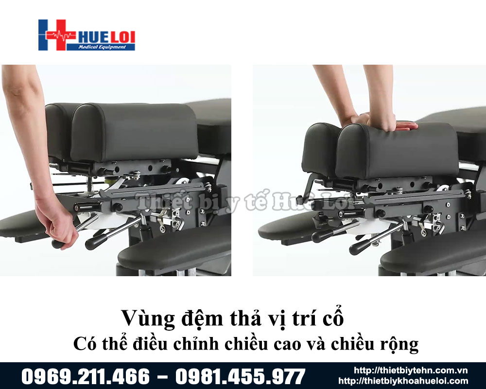 Vùng đệm thả vị trí cổ của giường tác động cột sống toàn thân EL08B