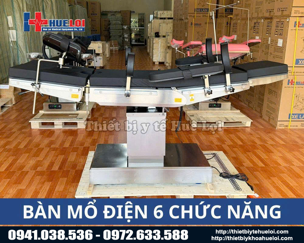 Bàn mổ 6 chức năng điều khiển điện