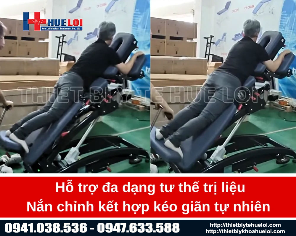 bàn nắn chỉnh tích hợp kéo giãn tự nhiên mang lại hiểu quả cao trong điều trị