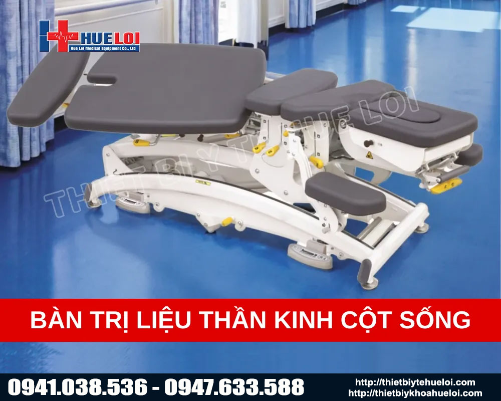 Bàn trị liệu cột sống toàn thân tích hợp kéo giãn