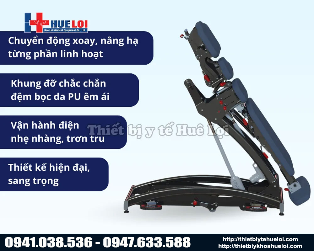 Điểm nổi bật của giường tác động toàn thân bằng điện manuthera 242