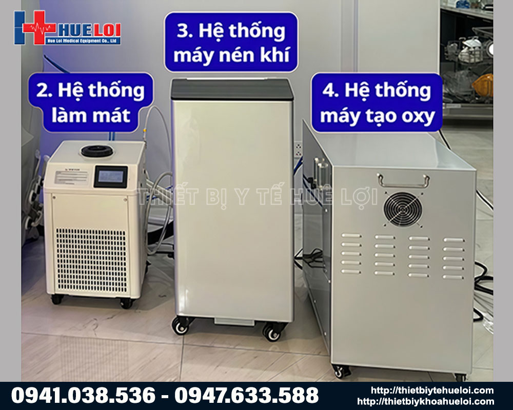 hệ thống vận hành buồng oxy cao áp he5000mini