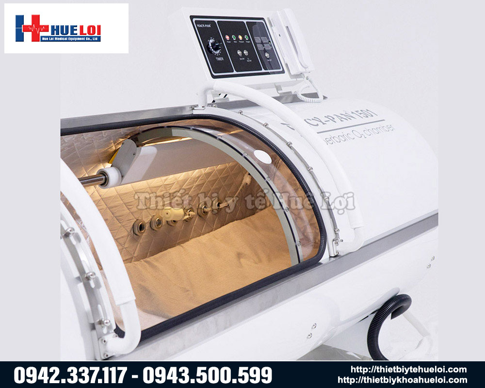 Không gian bên trong của buồng oxy cao áp HP1501