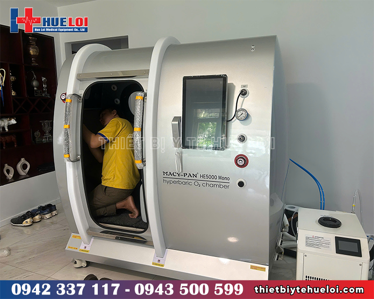 Lắp đặt buồng oxy cao áp tại phòng khám