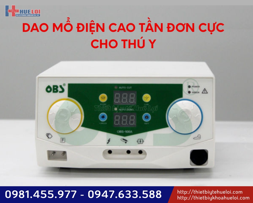 Dao mổ điện đơn cực cho th&uacute; y 