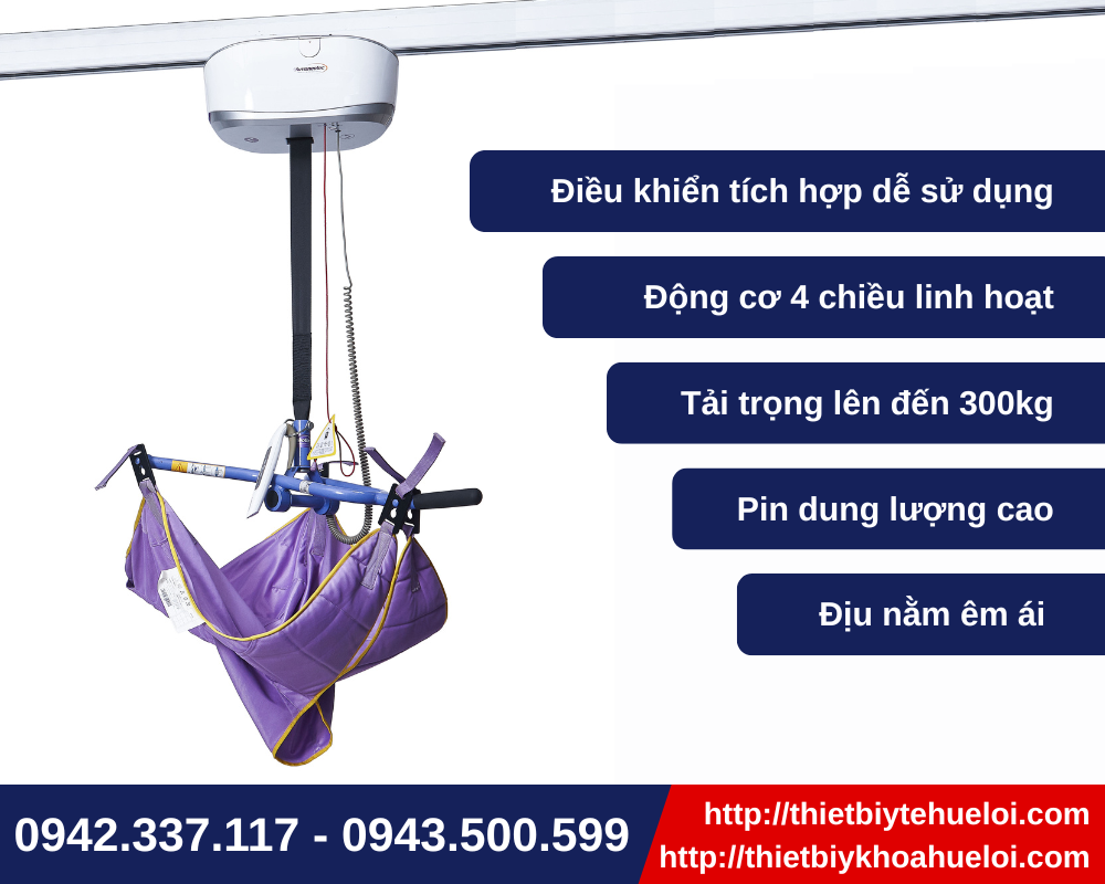 thiết bị di chuyển bệnh nhân treo trần tự động