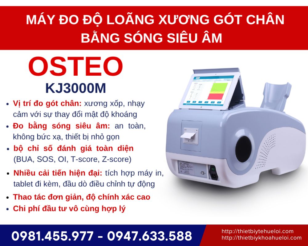 máy đo mật độ xương cao cấp bằng sóng siêu âm