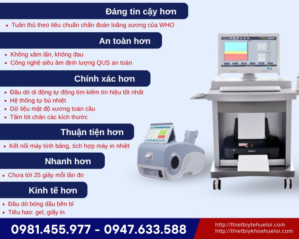 Máy đo mật độ xương gót chân bằng sóng siêu âm OSTEOKJ3000M