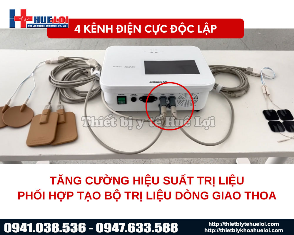 M&aacute;y điện xung trung tần 4 k&ecirc;nh