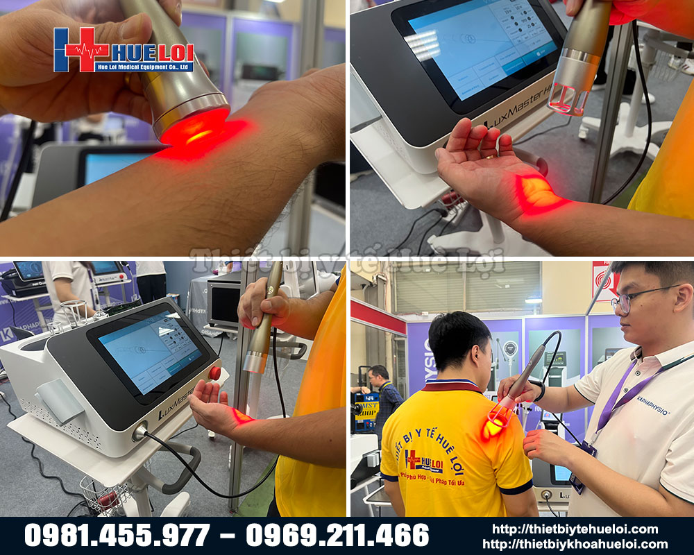 máy laser công suất cao 4 đầu điều trị