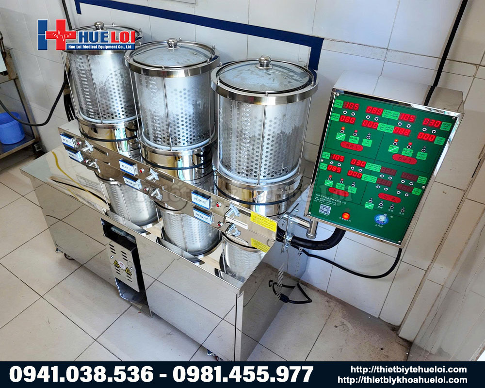 Máy sắc thuốc bắc tự động 3 nồi