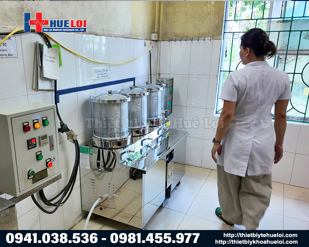 Máy sắc và đóng gói thuốc đông y 3 nồi