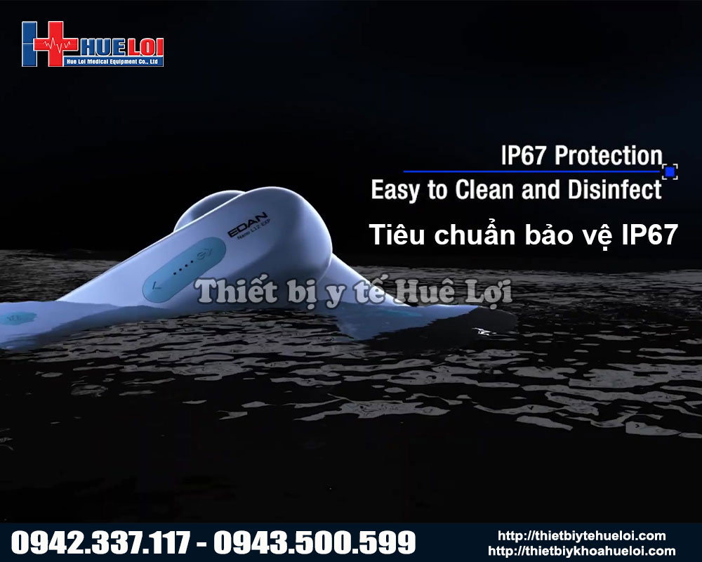 Tiêu chuẩn bảo vệ IP67 của máy siêu âm đầu dò tuyến tính