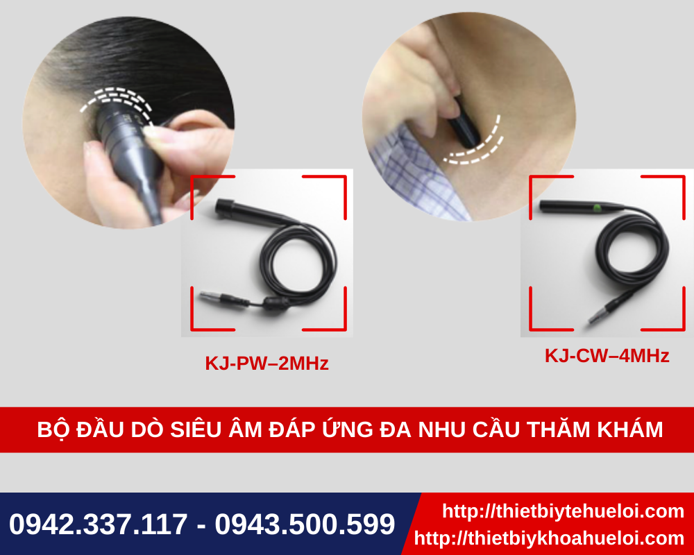 Đầy dò máy chẩn đoán lưu lượng máu não