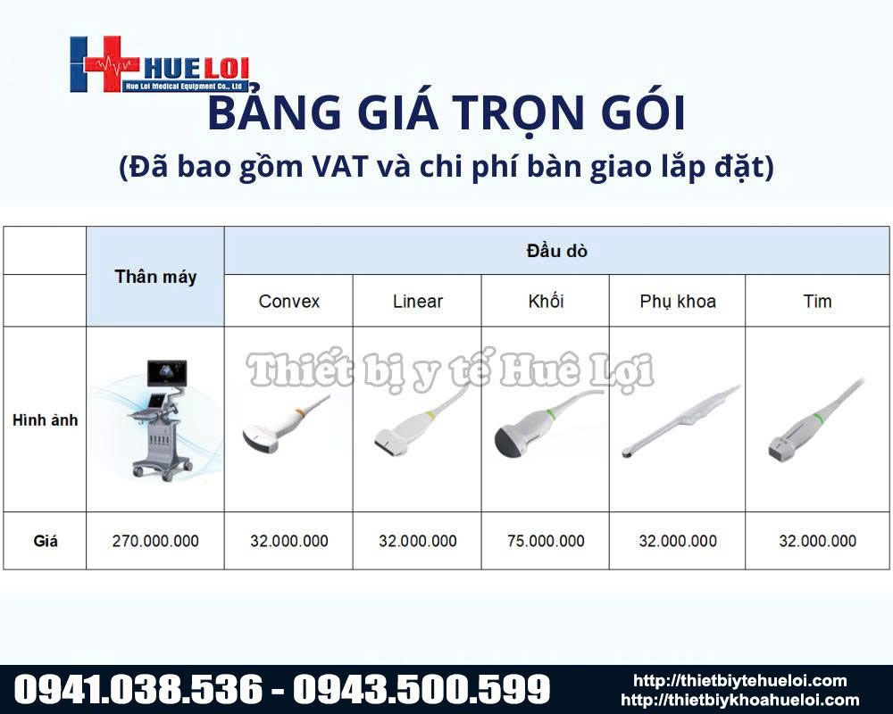 bảng giá máy siêu âm EDAN LX85