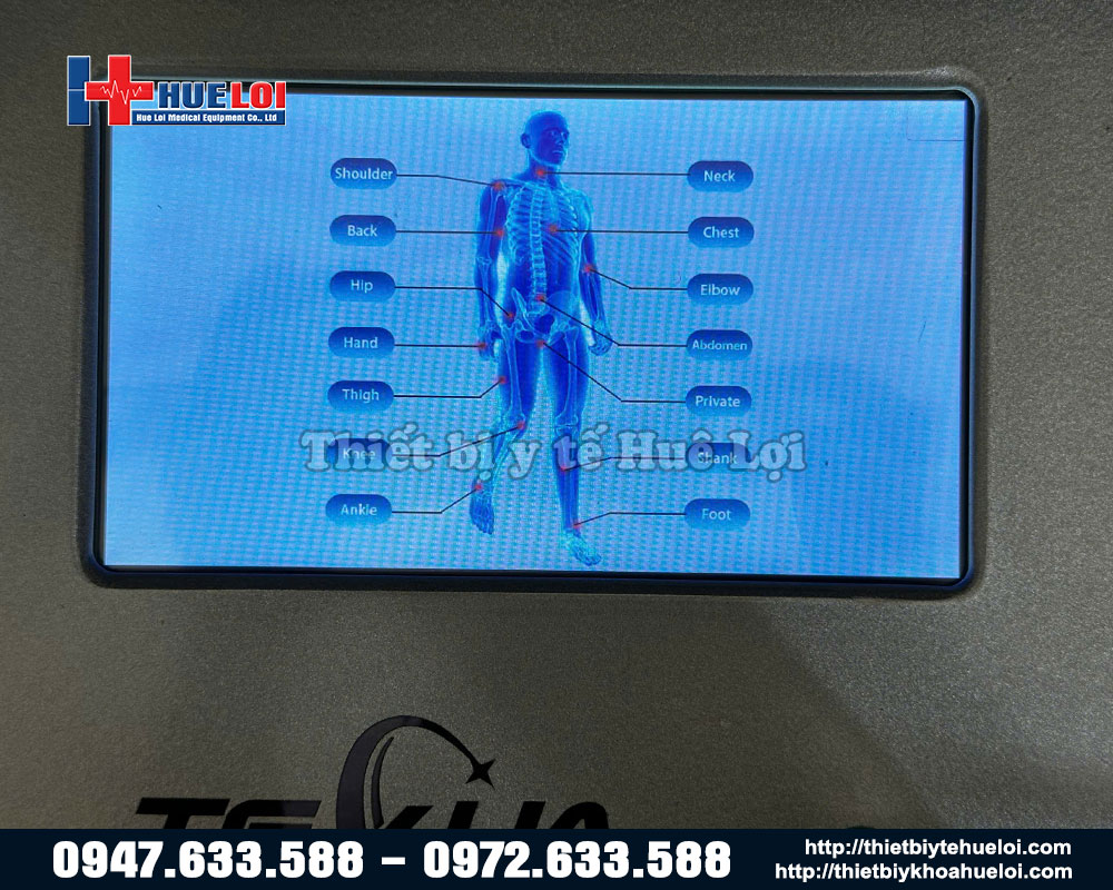 da dạng vùng điều trị trên cơ thể 
