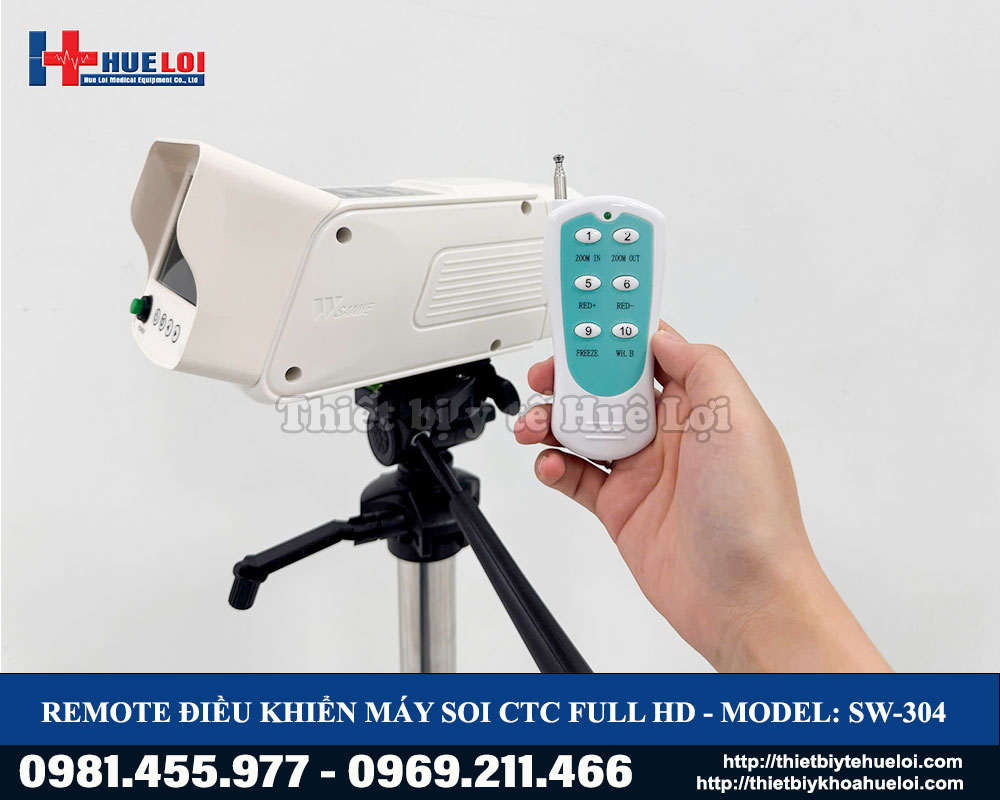 Remote điều khiển của m&aacute;y soi cổ tử cung FULL HD SW304