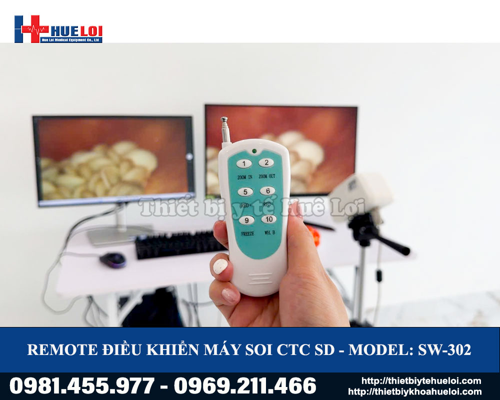Bộ điều khiển remote m&aacute;y soi cổ tử cung SW 302