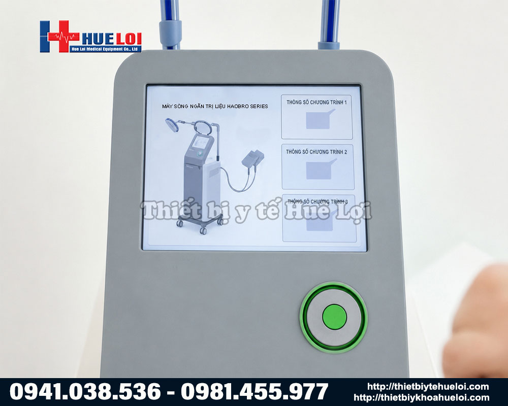 Giao diện điều khiển của máy sóng ngắn trị liệu