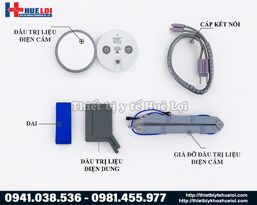 Phụ kiện đi kèm của máy sóng ngắn trị liệu Haobro series