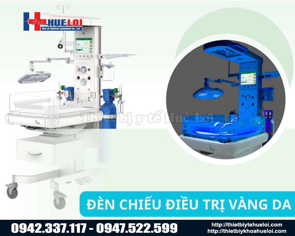 Máy sưởi sơ sinh tích hợp đèn chiếu vàng da ECOSY 830