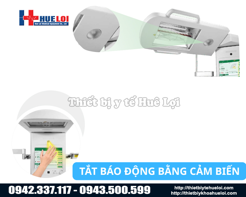 Tính năng cảm biến vẫy tay máy sưởi ECOSY 830