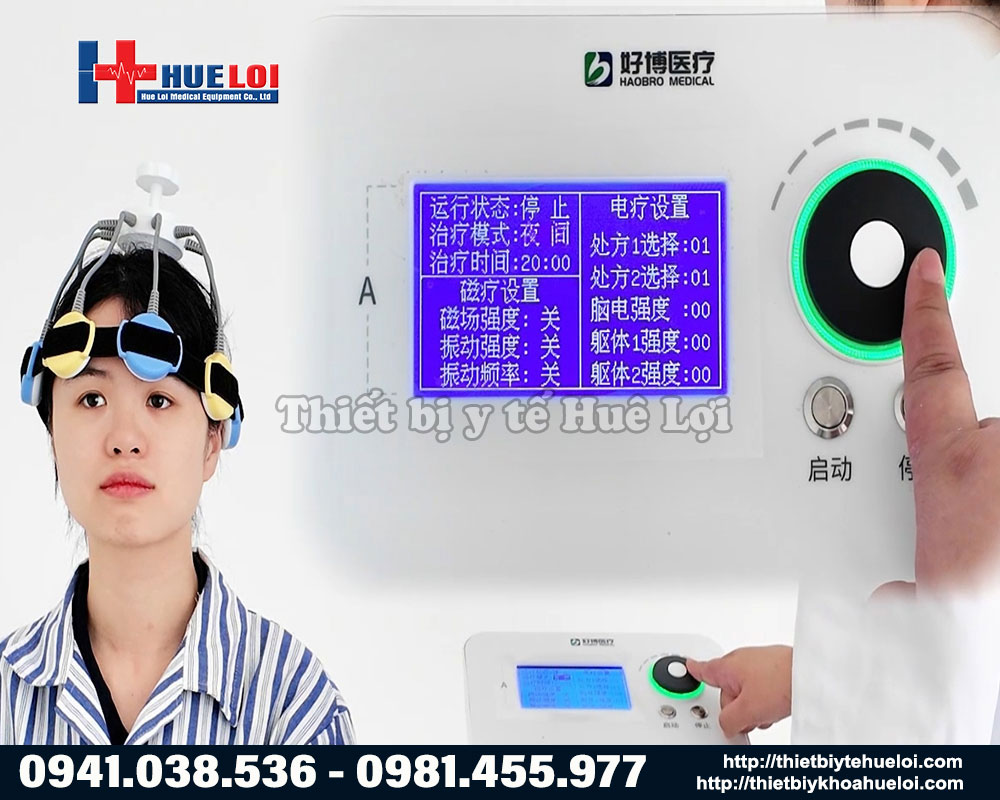 Giao diện điều khiển của m&aacute;y từ trường xuy&ecirc;n sọ HB510B