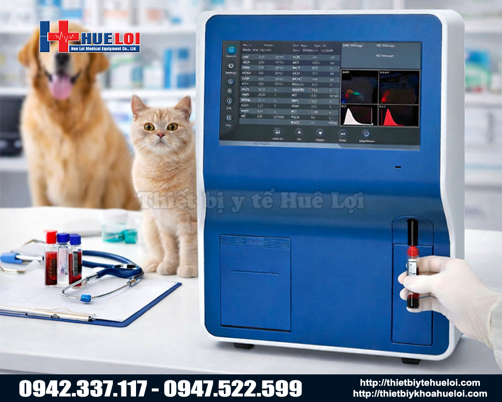 máy phân tích máy tự động cho thú y 5 thành phần - BHA5000VET