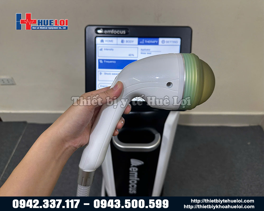 tay cầm điều trị máy xung kích hội tụ emfocus