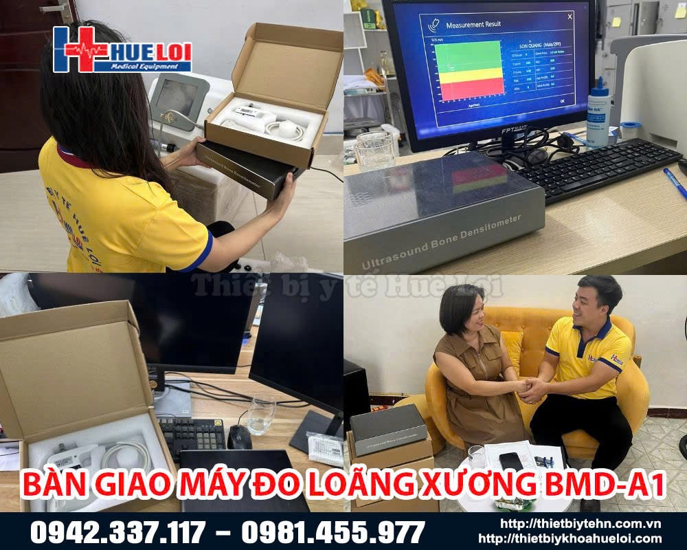 Bàn giao máy đo mật độ xương BMD-A1