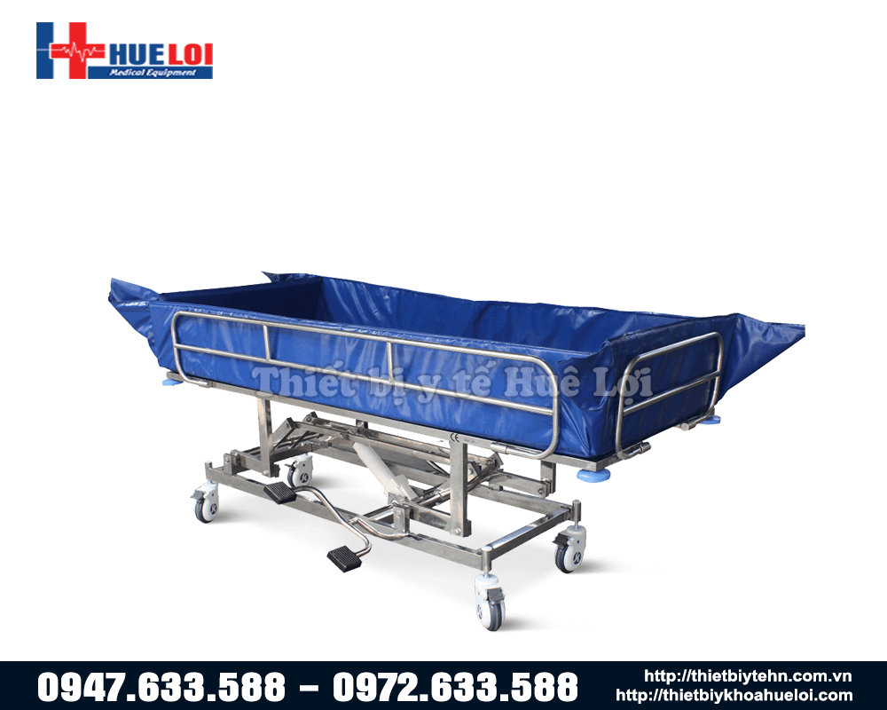 giường tắm cho bệnh nhân tai biến