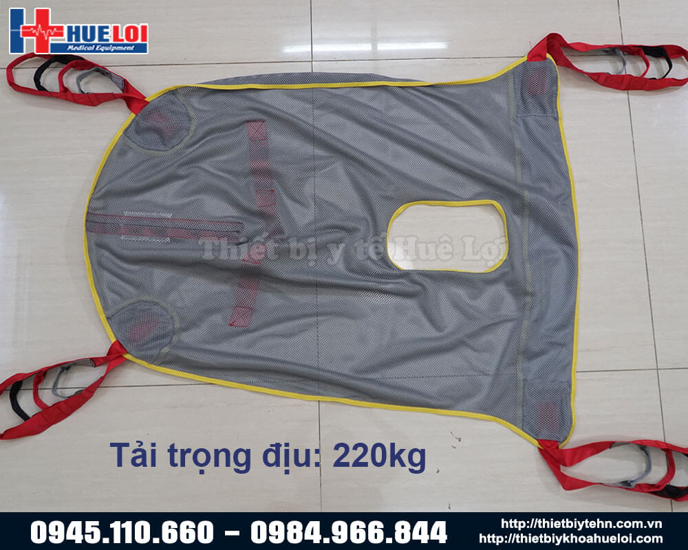 địu ngồi xe di chuyển bệnh nhân