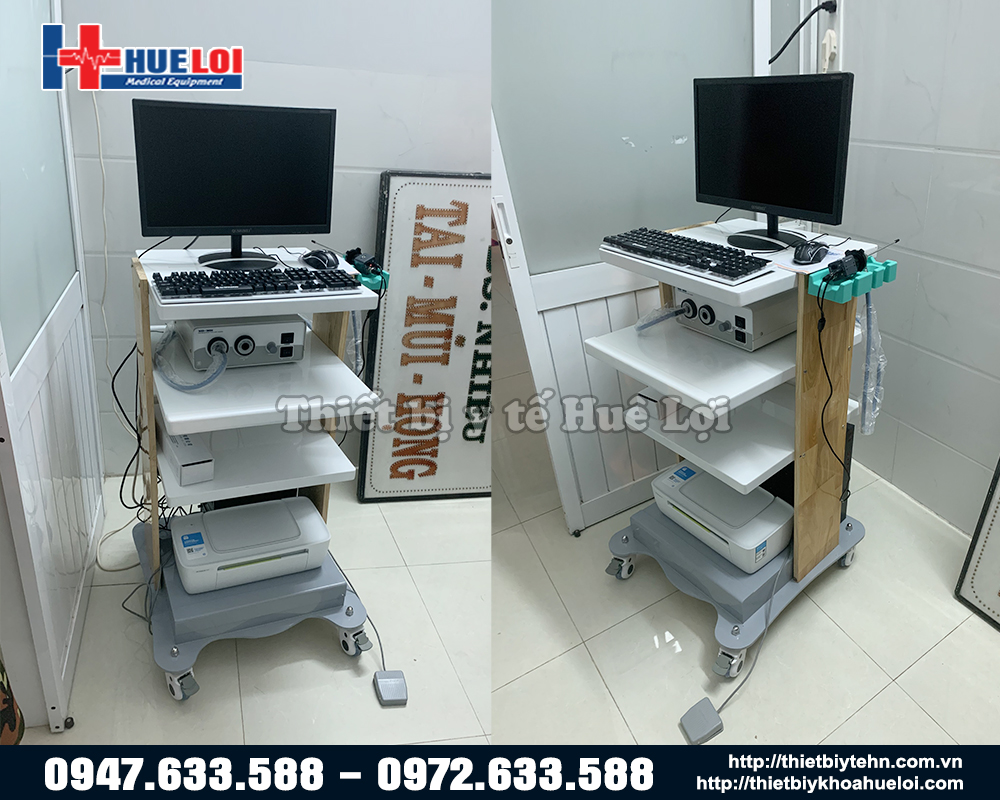 Máy nội soi tai mũi họng nguồn sáng Halogen kép