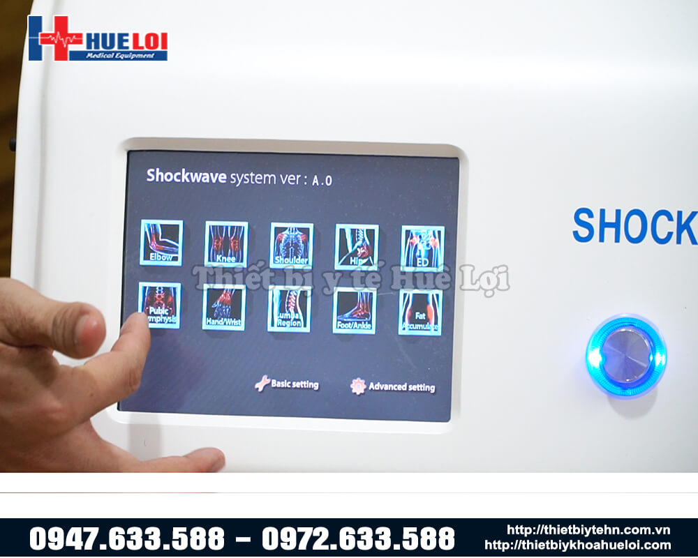 màn hình làm việc máy xung kích