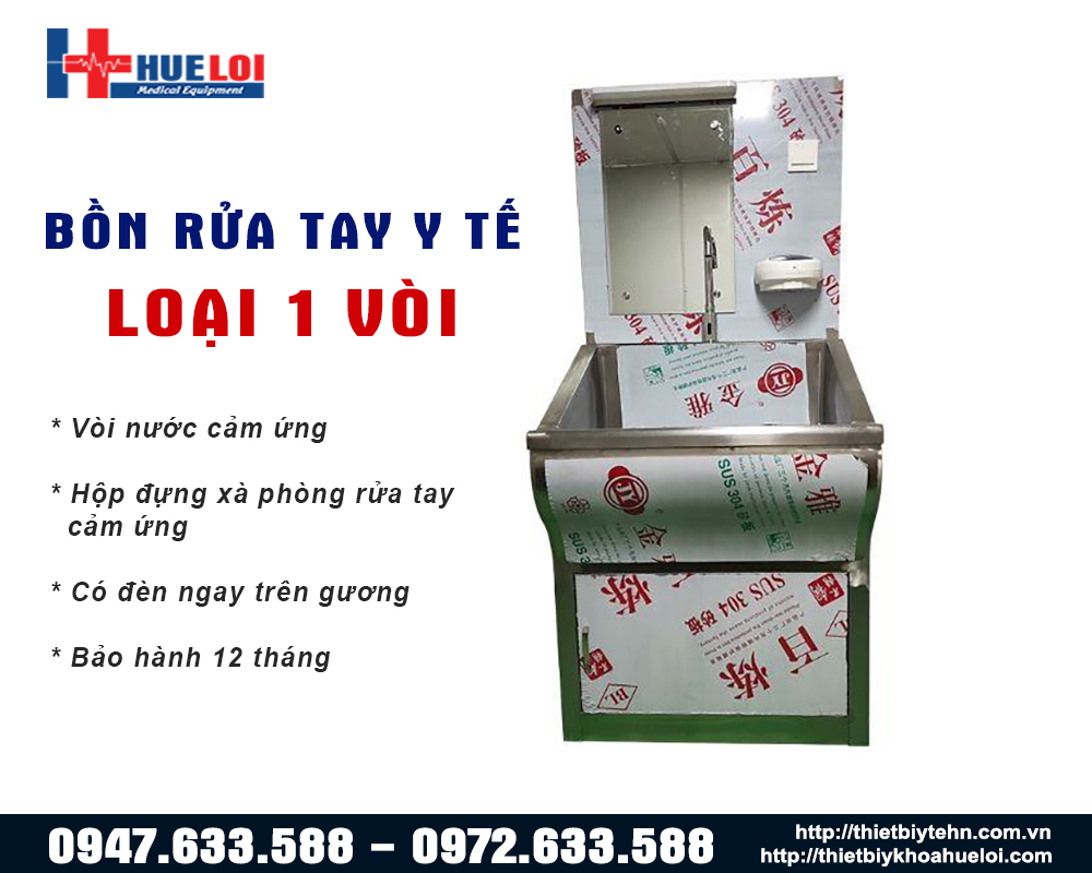 bồn rửa tay y tế 2 vòi