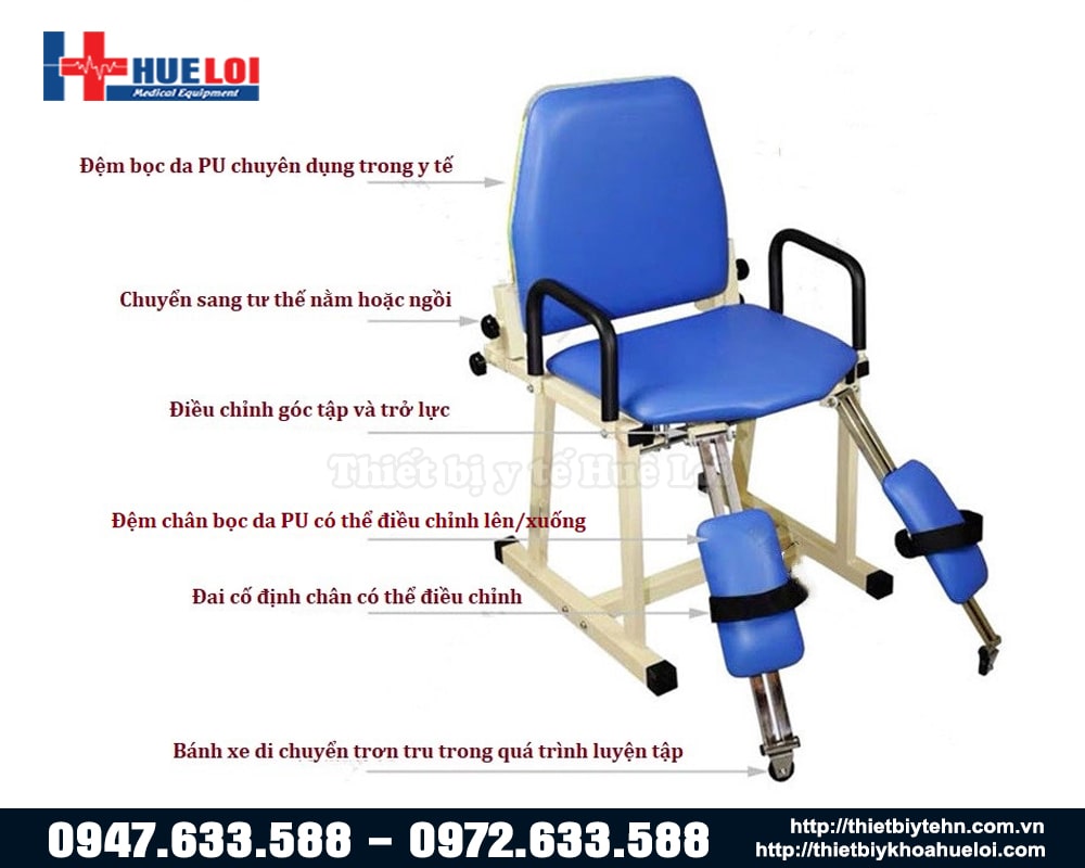 ưu điểm của ghế phục hồi chức năng khớp háng