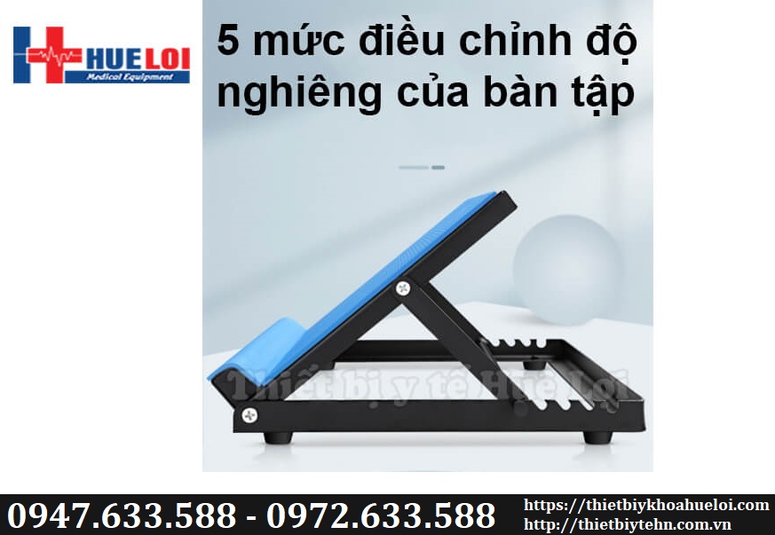các cấp độ của bàn nghiêng giãn cơ chân