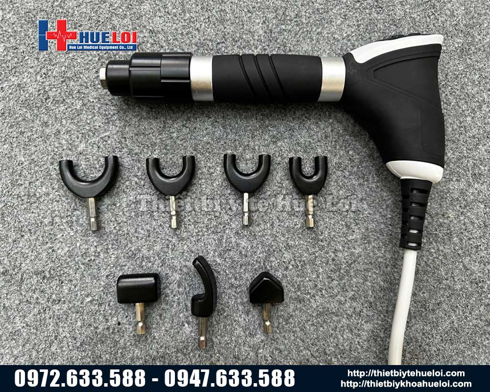 các đầu điều trị tác động cột sống của máy intelect plus 30 